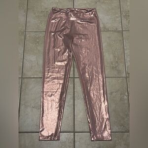 Cat & Jack  Metallic pink Leggings Girls SZ  L (10-12) NWT